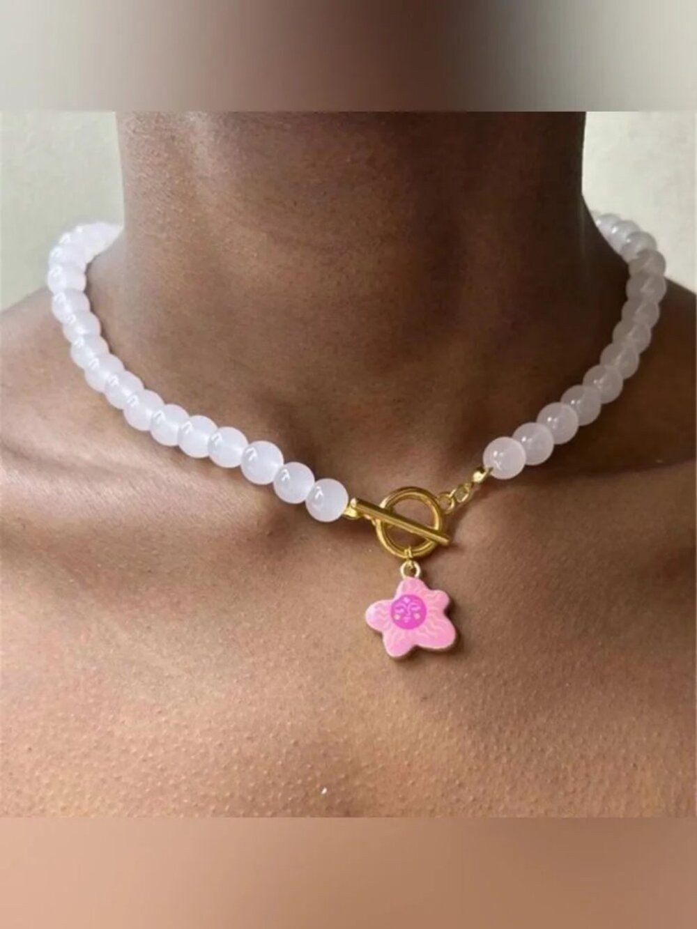 Boho flower necklace Q1201